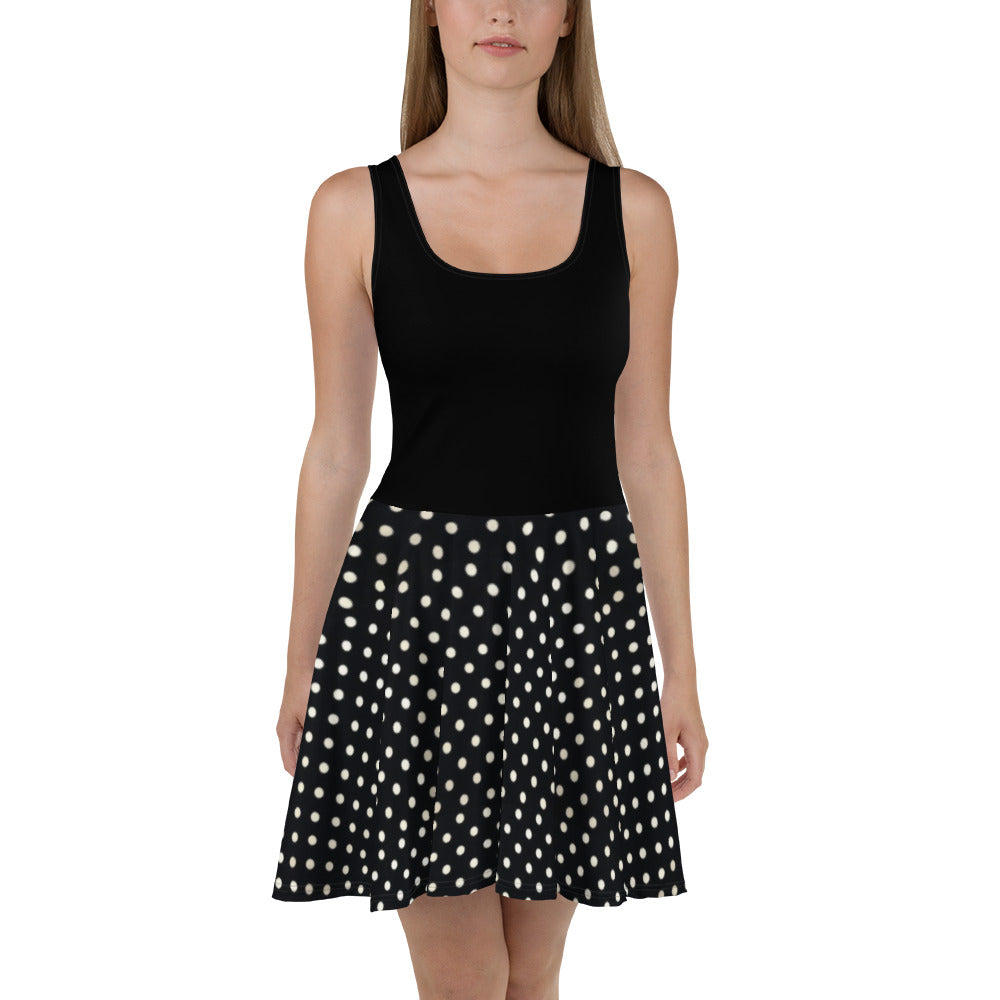 Polka Dress Black